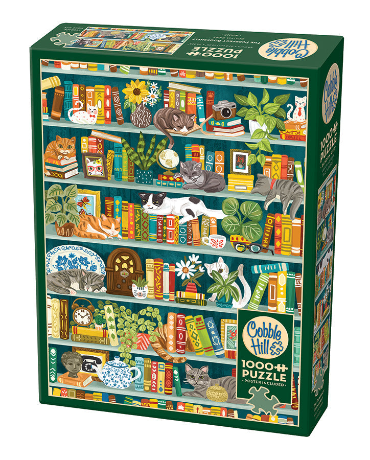 Cobble Hill Puzzle 1000 Piece The Purrfect Bookshelf