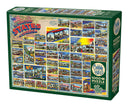 Cobble Hill Puzzle 1000 Piece Vintage American Postcards
