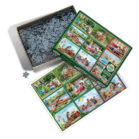 Cobble Hill Puzzle 1000 Piece Squirrels on Vacation