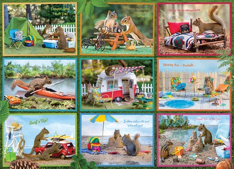 Cobble Hill Puzzle 1000 Piece Squirrels on Vacation