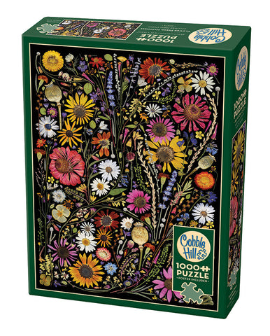 Cobble Hill Puzzle 1000 Piece Flower Press: Happiness