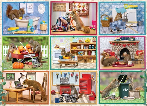 Cobble Hill Puzzle 1000 Piece Squirrels at Home