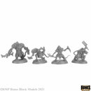 Reaper Mini Bones Black: RM44148 Wererats (4)
