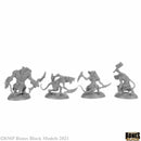 Reaper Mini Bones Black: RM44148 Wererats (4)