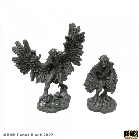 Reaper Mini Bones Black: RM44162 Harpies (2)