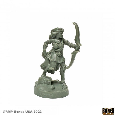 Reaper Mini Bones Black: RM44167 Corinna, Greek Archer Heroine