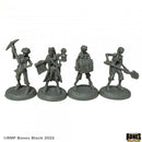 Reaper Mini Bones Black: RM44174 Skeletal Treasure Crew (4)