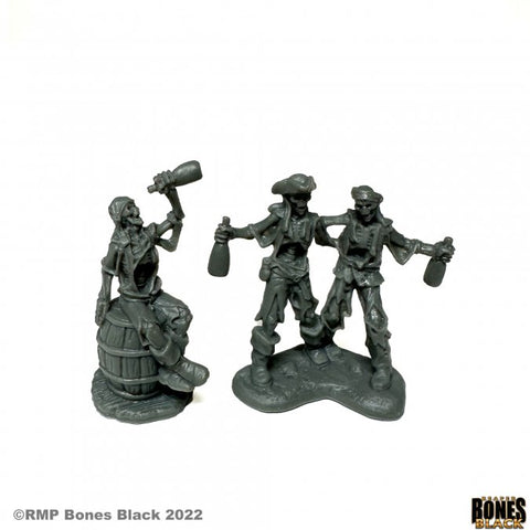 Reaper Mini Bones Black: RM44175 Skeletal Rum Runners (2)