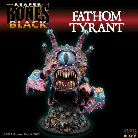 Reaper Mini Bones Black: RM44185 Fathom Tyrant