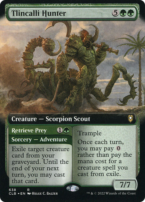 Tlincalli Hunter // Retrieve Prey (Extended Art) [Commander Legends: B Tlincalli Hunter // Retrieve Prey (Extended Art) [Commander Legends: B