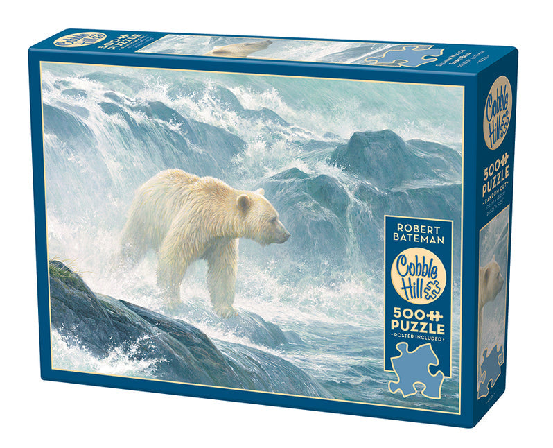 Cobble Hill Puzzle 500 Piece Salmon Watch - Spirit Bear