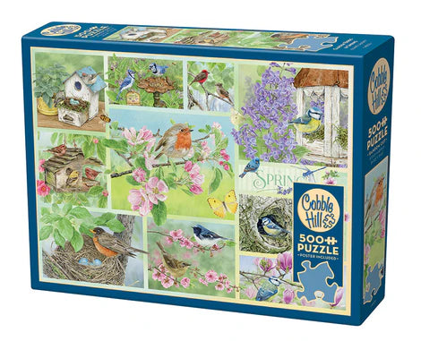 Cobble Hill Puzzle 500 Piece Garden Birds in Spring