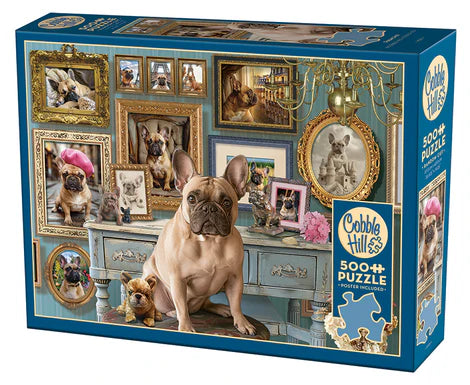 Cobble Hill Puzzle 500 Piece Frenchie