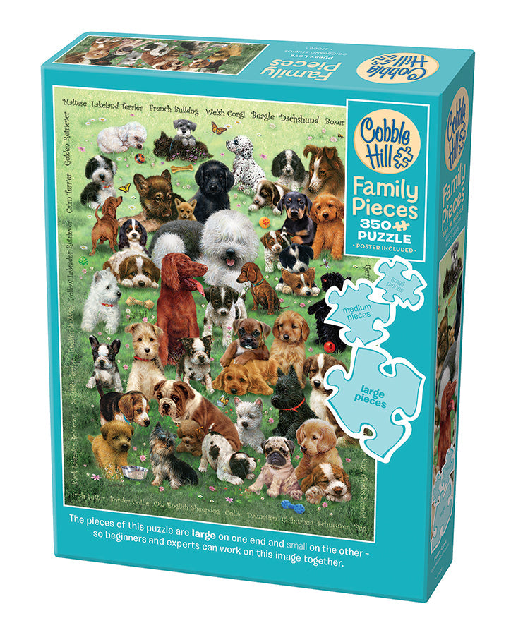 Cobble Hill Puzzle 350 Piece Puppy Love (Family)