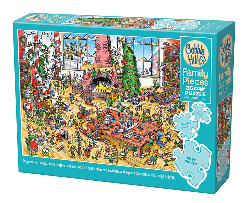 Cobble Hill Puzzle 350 Piece Elves at Work (Family)