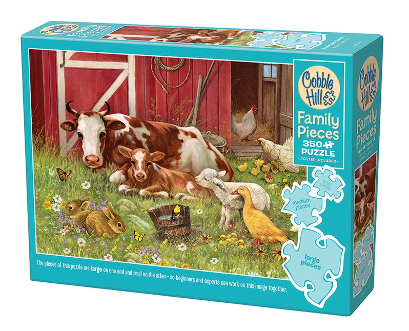 Cobble Hill Puzzle 350 Piece Barnyard Babies (Family)