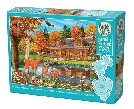 Cobble Hill Puzzle 350 Piece Cottage Pond (Family)