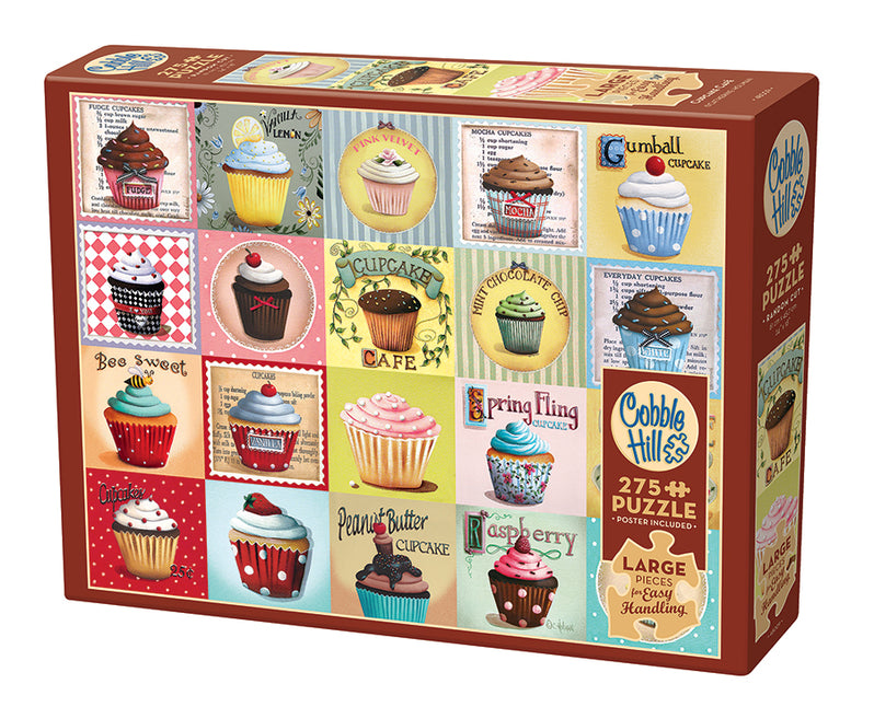 Cobble Hill Puzzle 275 Piece Easy Handling Cupcake Cafe