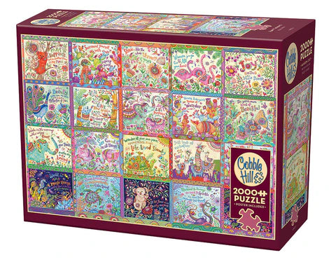 Cobble Hill Puzzle 2000 Happy Thoughts