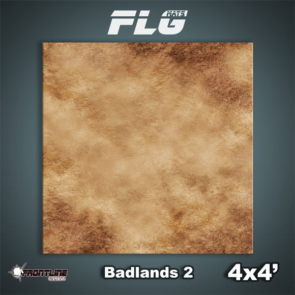 Frontline Gaming Mat 4'x4' Badlands 2