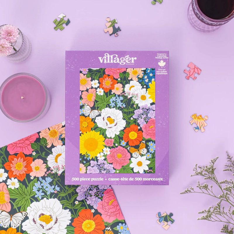 Villager Puzzle 500 Piece Midnight Blooms