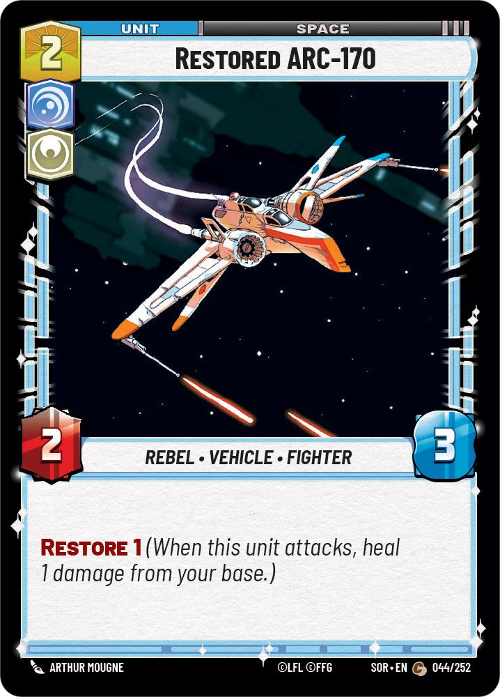 Restored ARC-170 (044/252) [Spark of Rebellion]