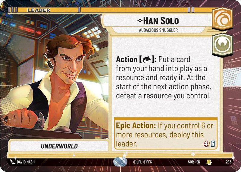 Han Solo - Audacious Smuggler (Hyperspace) (283) [Spark of Rebellion]