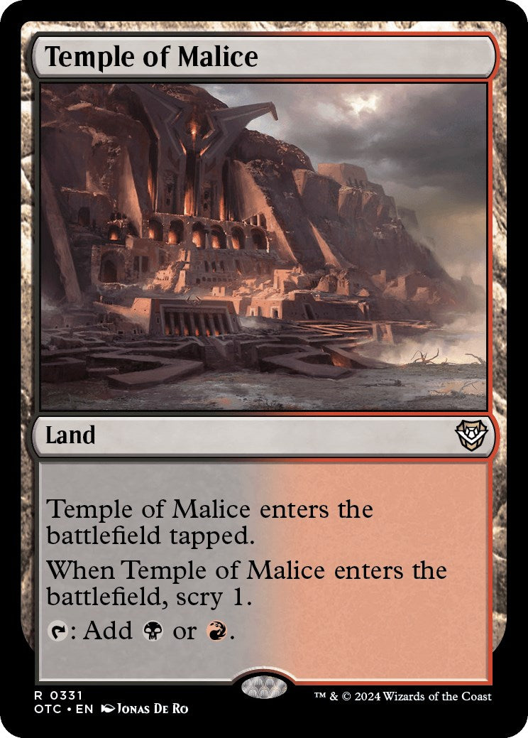 Temple of Malice [Outlaws of Thunder Junction Commander]