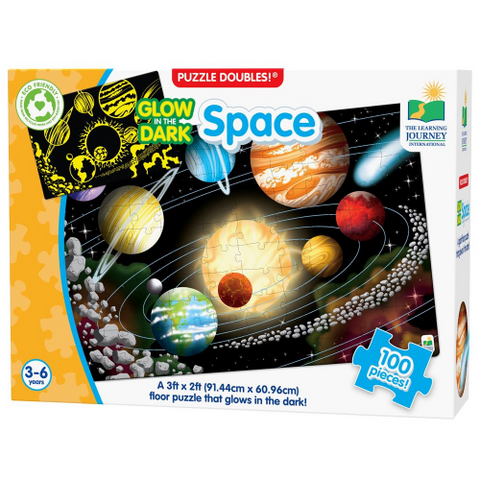 Puzzle 100 Piece Glow in the Dark - Space