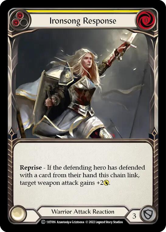 Ironsong Response (Yellow) [1HT016] (History Pack 1 Dorinthea Blitz Deck)