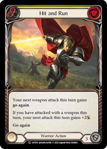 Hit and Run (Yellow) [1HT019] (History Pack 1 Dorinthea Blitz Deck)