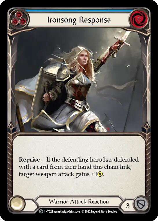 Ironsong Response (Blue) [1HT021] (History Pack 1 Dorinthea Blitz Deck)