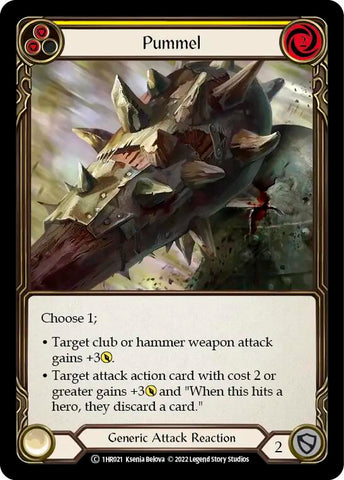 Pummel (Yellow) [1HR021] (Historic Pack 1 Blitz Deck Rhinar)