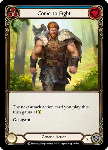 Come to Fight (Blue) [1HR024] (Historic Pack 1 Blitz Deck Rhinar)
