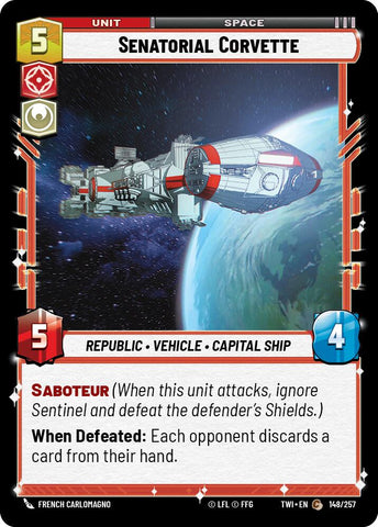 Senatorial Corvette (148/257) (148/257) [Twilight of the Republic]
