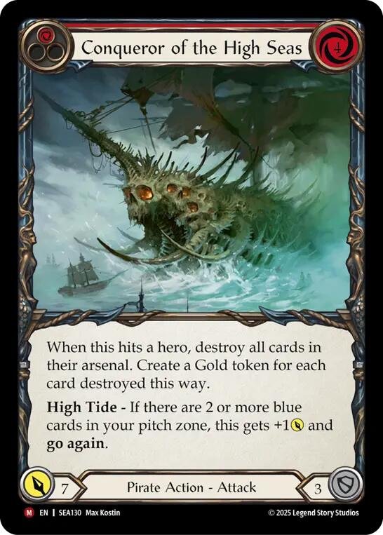 Conqueror of the High Seas (Rainbow Foil) [SEA130] (High Seas)  Rainbow Foil