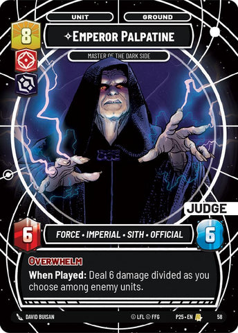 Emperor Palpatine (58) - Master of the Dark Side (58) [Judge Promos]