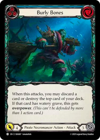 Burly Bones (Blue) [SEA067] (High Seas)  Rainbow Foil