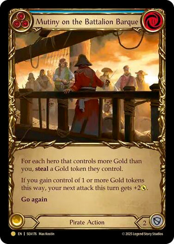Mutiny on the Battalion Barque (Treasure) [SEA176] (High Seas)  Cold Foil