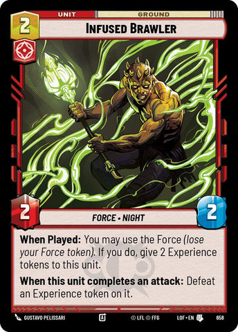Infused Brawler (658) (Foil) (658) [Legends of the Force]