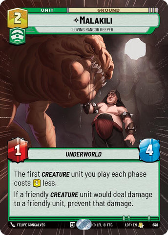 Malakili - Loving Rancor Keeper (848) (Hyperspace Foil) (848) [Legends of the Force]