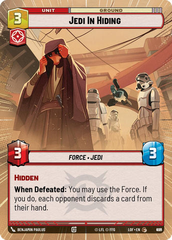 Jedi In Hiding (899) (Hyperspace Foil) (899) [Legends of the Force]