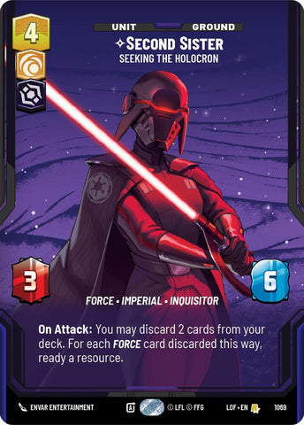 Second Sister - Seeking the Holocron (1069) (Prestige Foil) (1069) [Legends of the Force]