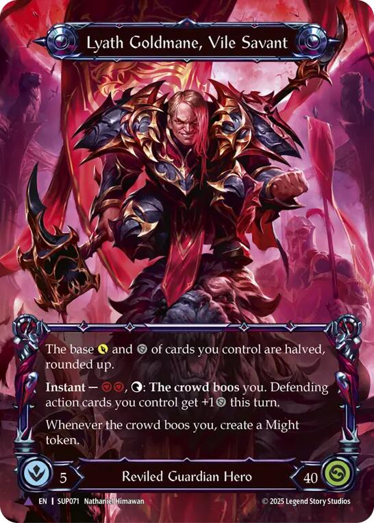 Lyath Goldmane, Vile Savant (Marvel) [SUP071] (Super Slam)  Cold Foil