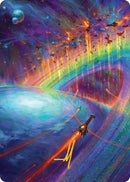 Cascading Cataracts Art Card (43/54) (Gold-Stamped Signature) [Edge of Eternities Art Series]