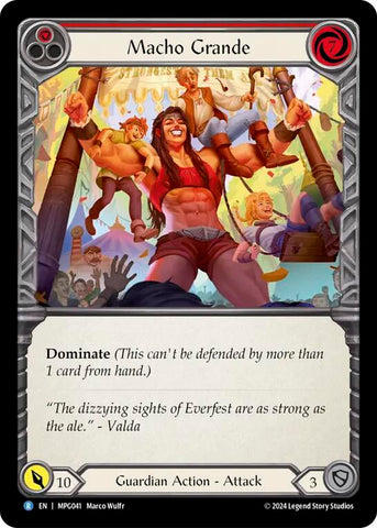 Macho Grande (Red) [MPG041] (Mastery Pack Guardian)  Rainbow Foil