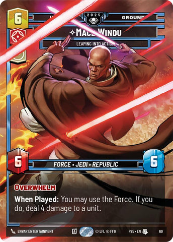 Mace Windu (69) - Leaping into Action (69) [Organized Play Promos]