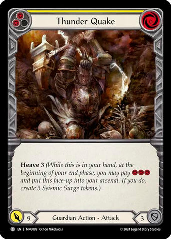 Thunder Quake (Yellow) [MPG089] (Mastery Pack Guardian)