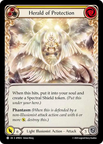 Herald of Protection (Yellow) [APR012] (Armory Deck: Legends Prism)