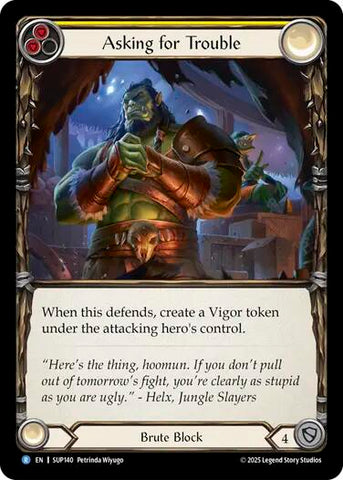 Asking for Trouble [SUP140] (Super Slam)  Rainbow Foil